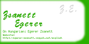 zsanett egerer business card